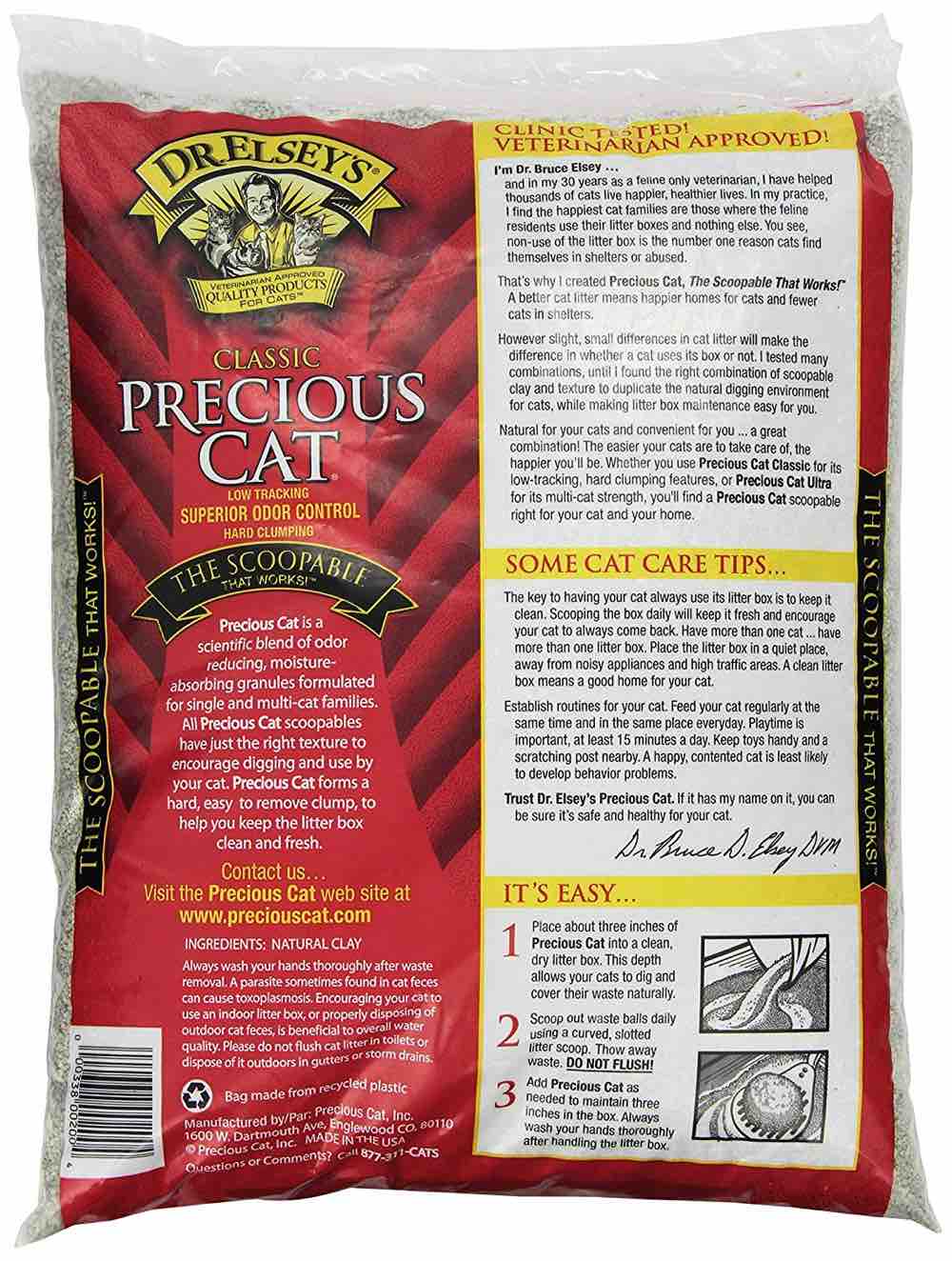 Dr Elsey's Classic Clumping Clay Cat Litter 18lb