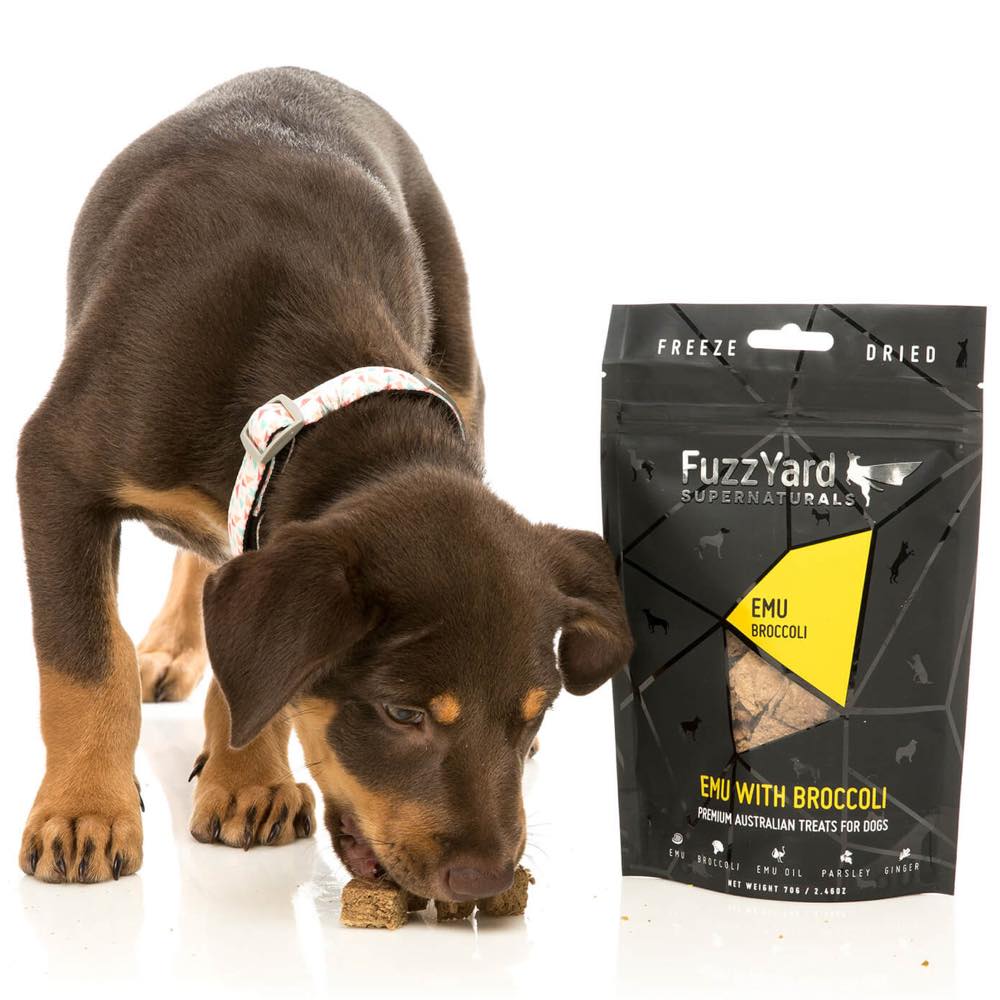FuzzYard Supernaturals Emu With Broccoli Freeze Dried Dog Treats 70g