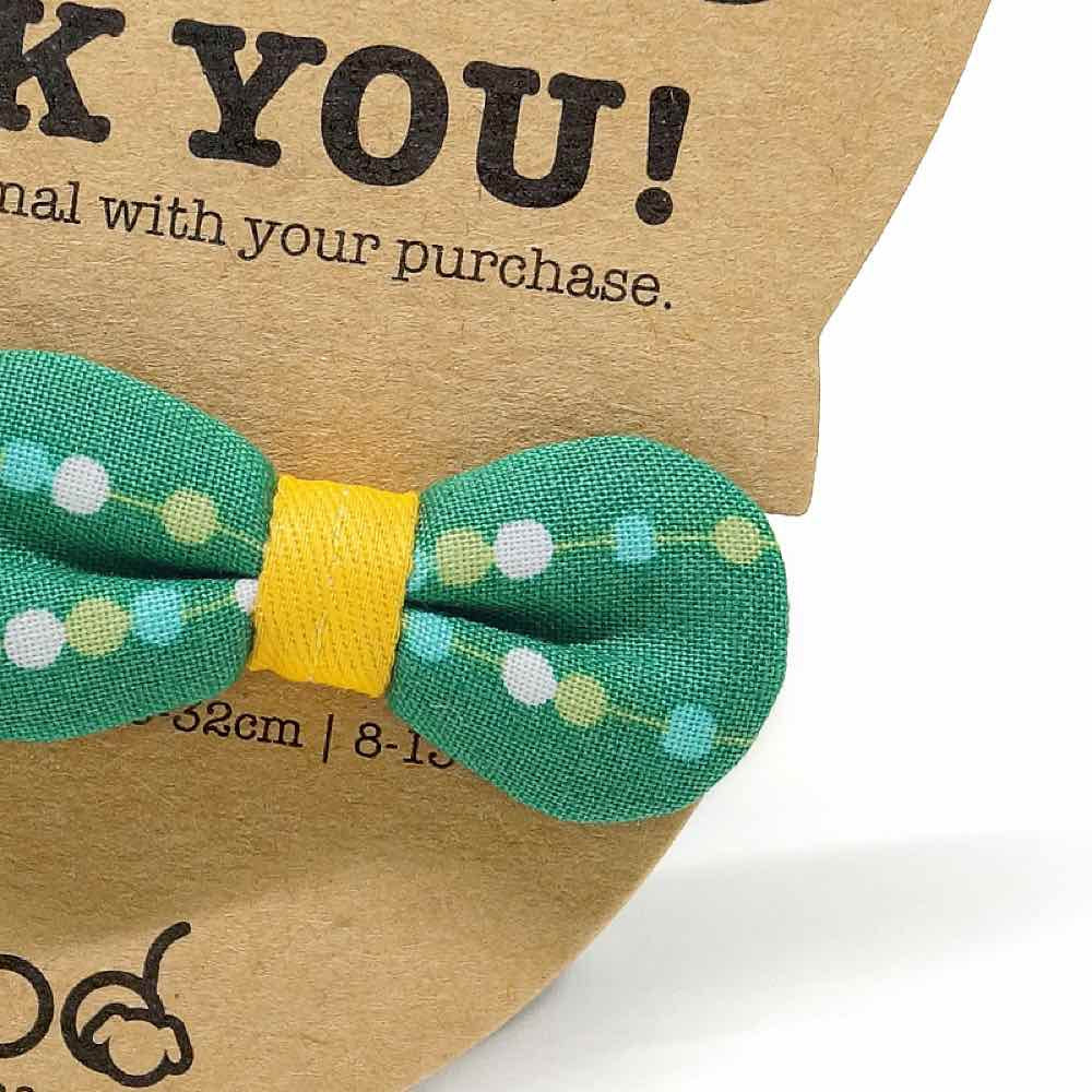 Goood Pet Collars Rounded Bow Handmade Cat Collar - Tree Lights