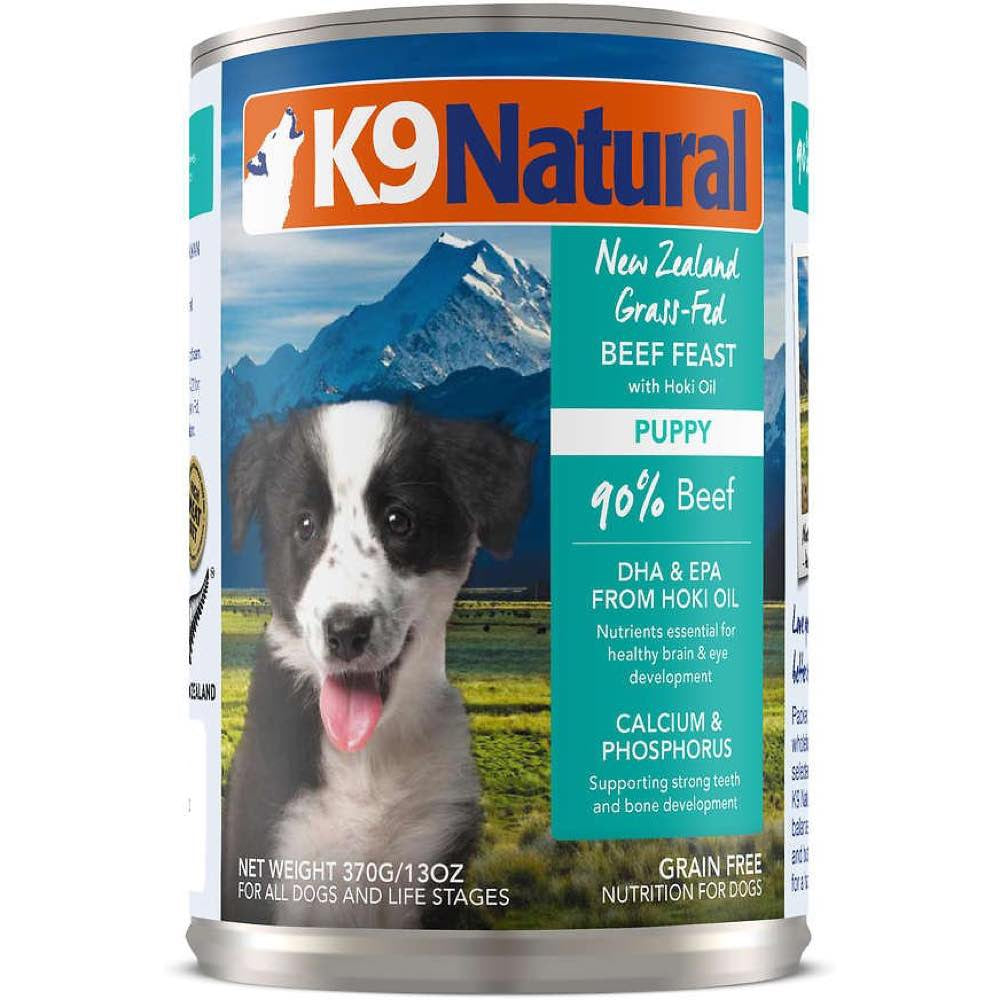 K9 Natural Puppy Beef Feast Canned Dog Food 370g