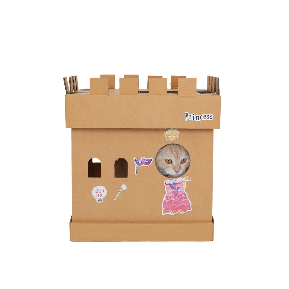 Kafbo Castle Cat Cube With The Princess Sticker (The Ginger Cat)