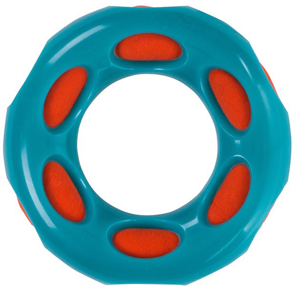 "Outward Hound Splash Bombz Ring Rubber Dog Toy, Blue"