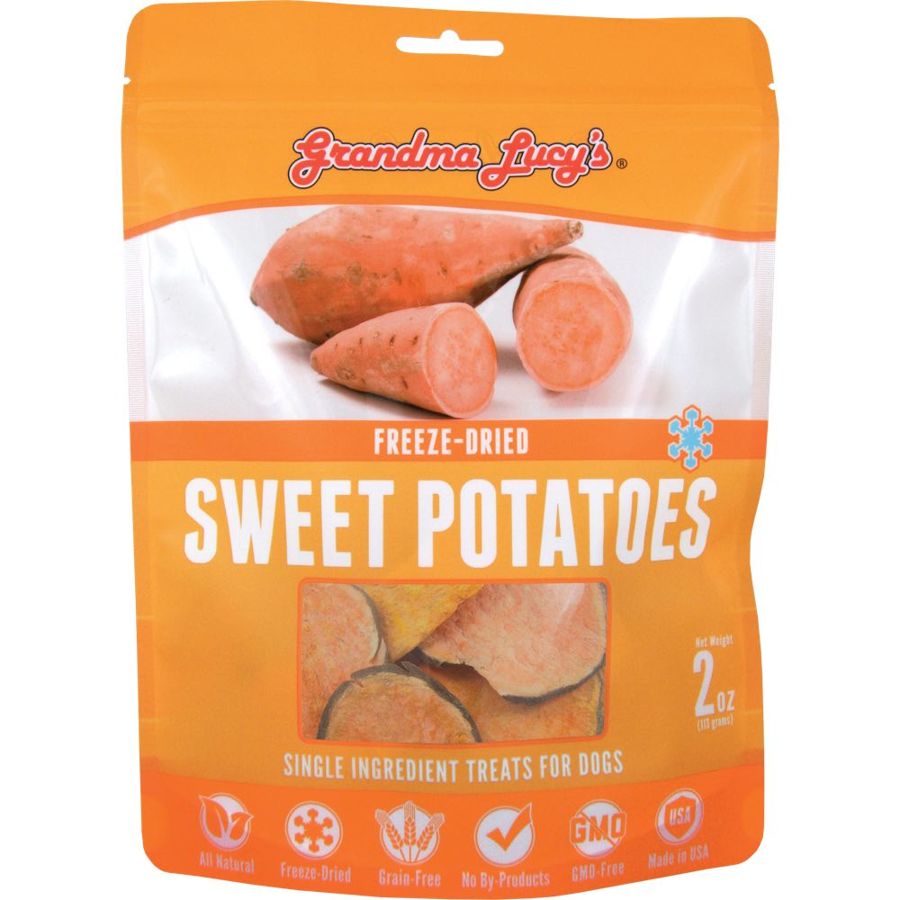 10% OFF: Grandma Lucy??s Freeze-Dried Sweet Potatoes Single Ingredient Dog Treats 2oz